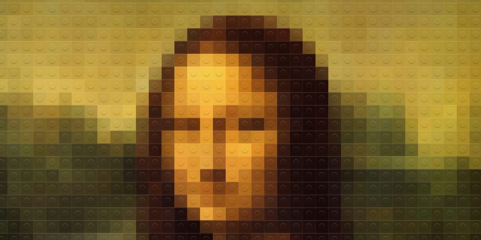 Mona Lisa pixelated